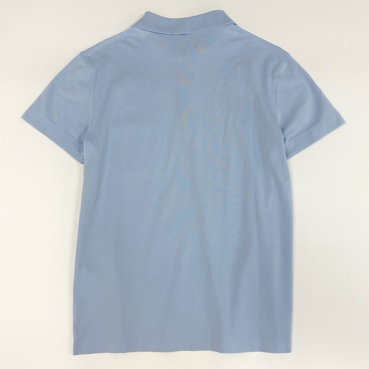 25f14 LOUIS VUITTON ルイヴィトン ダミエポケット 半袖ポロシャツ サイズM ブルー POLO SHIRT ロゴプリント 夏
