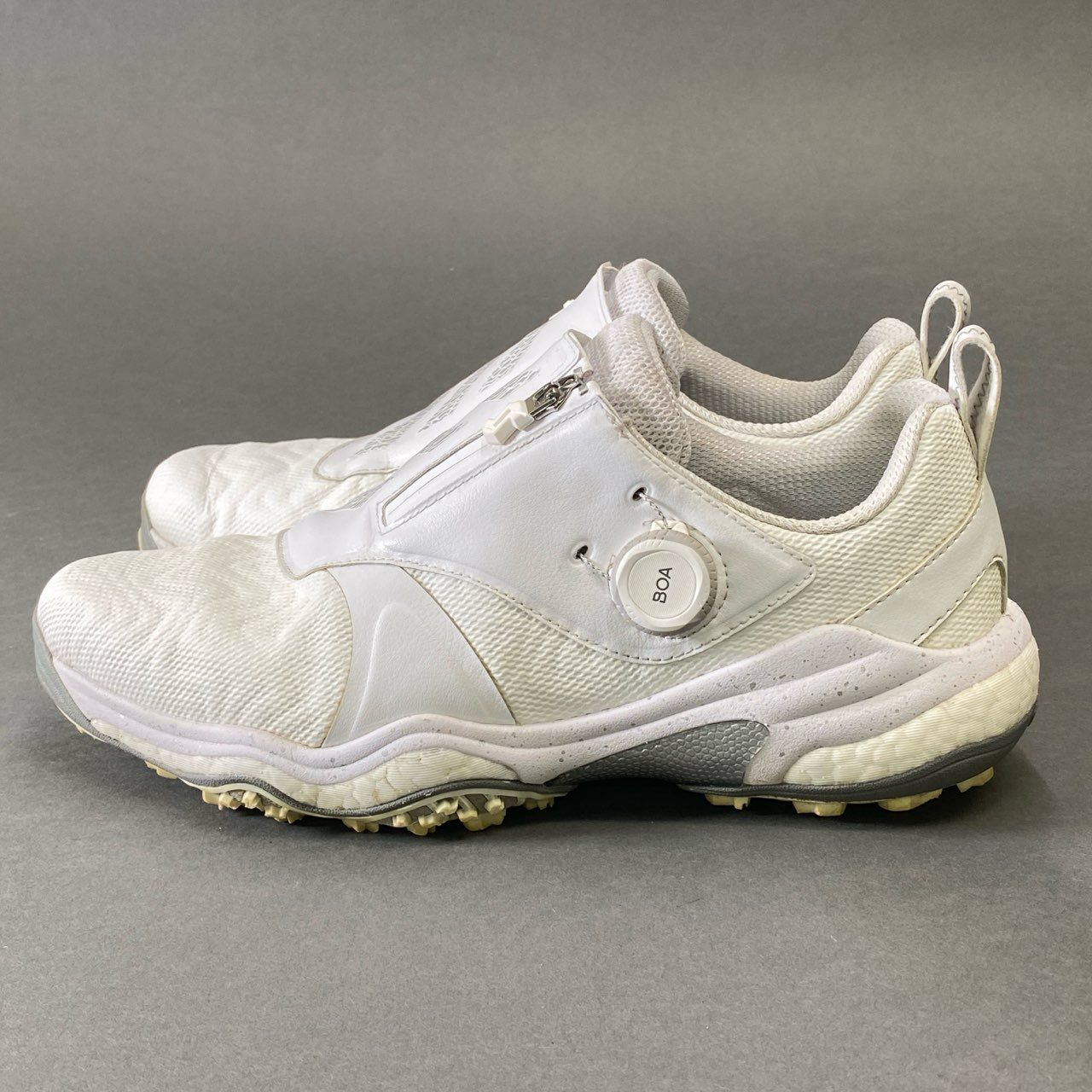 1g28 adidas アディダス Codechaos Boa 25 コードカオス ボア ゴルフシューズ 27.5cm ホワイト GOLF スポーツ ディスク スパイク