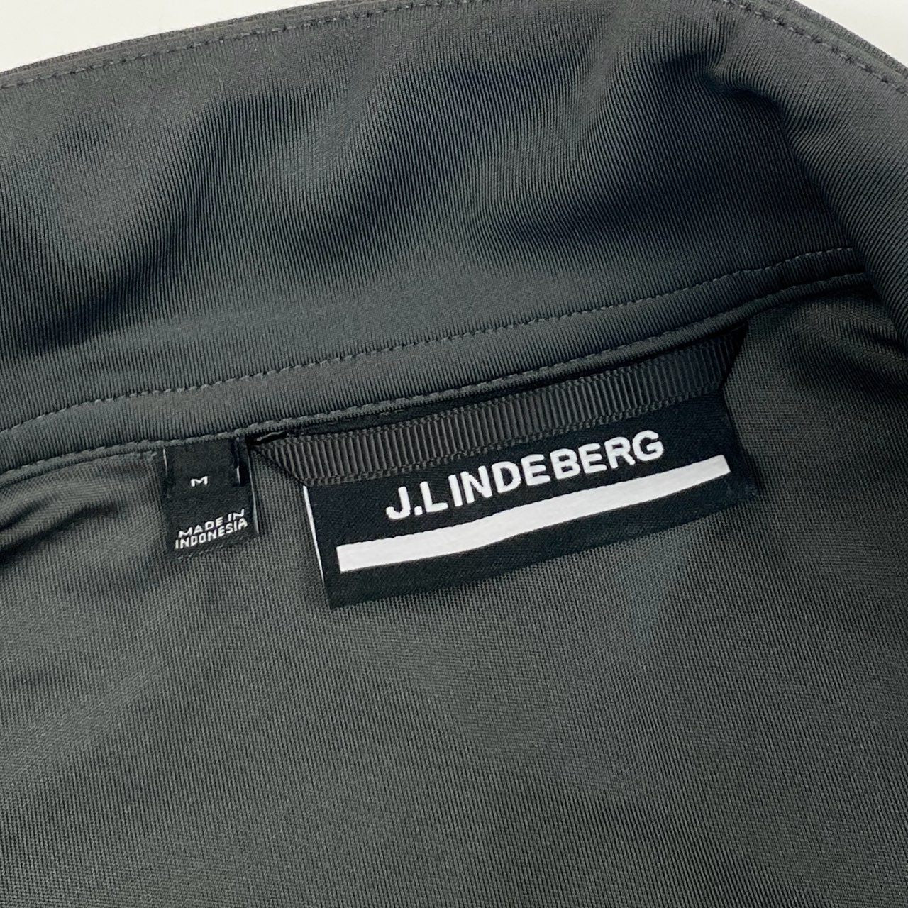 10f11 J.LINDEBERG ジェイリンドバーグ 中綿ジャケット ジップアップ ブルゾン 異素材切替 サイズM グレー メンズ 紳士服 ゴルフウェア