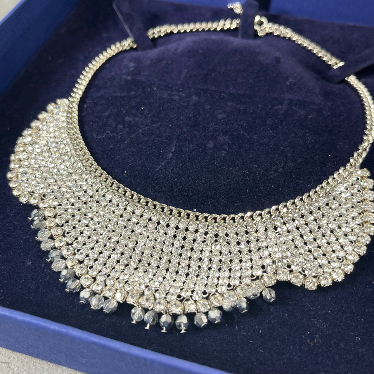 1e12-3 SWAROVSKI スワロフスキー Renewal Necklace クリスタルビーズ ネックレス 5019006 36cm ビジュー ダイヤ 結婚式 セレモニー