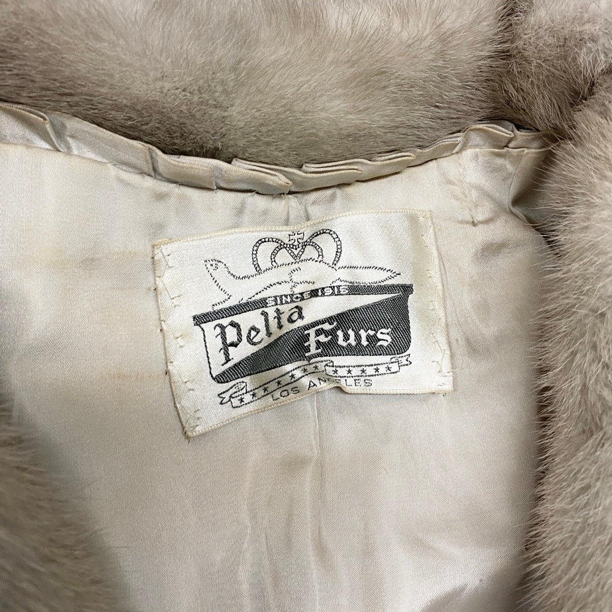 93i19 Pelta Furs サファイアミンク ロングコート 丈100cm F シルバーグレー 本毛皮 Sapphire Mink Fur Long Coatt18r