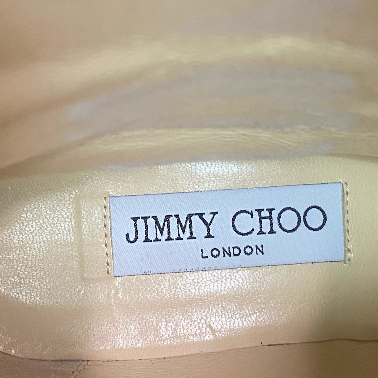 1d16 《美品》 JIMMY CHOO ジミーチュウ ワックス加工 スタッズバイカーブーツ 36 ブラック レザー シューズ イタリア製
