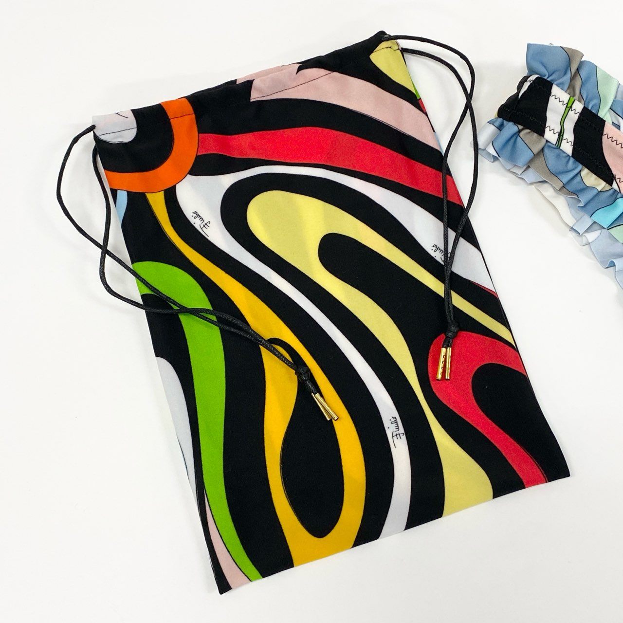 47c4 《新品》定価¥35,200 EMIRIO PUCCI エミリオプッチ BIKINI’S BRA スイムウェア ビキニ 水着 42 マルチカラー タグ付き