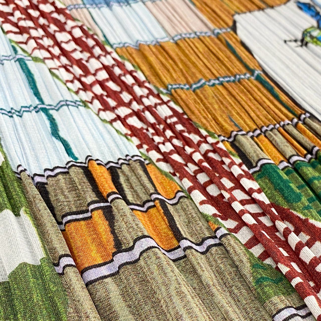 2f6 PLEATS PLEASE ISSEY MIYAKE プリーツプリーズ イッセイミヤケ グラデーション プリーツロングスカート 総柄プリント 日本製 PP14-JG145 3 マルチカラー