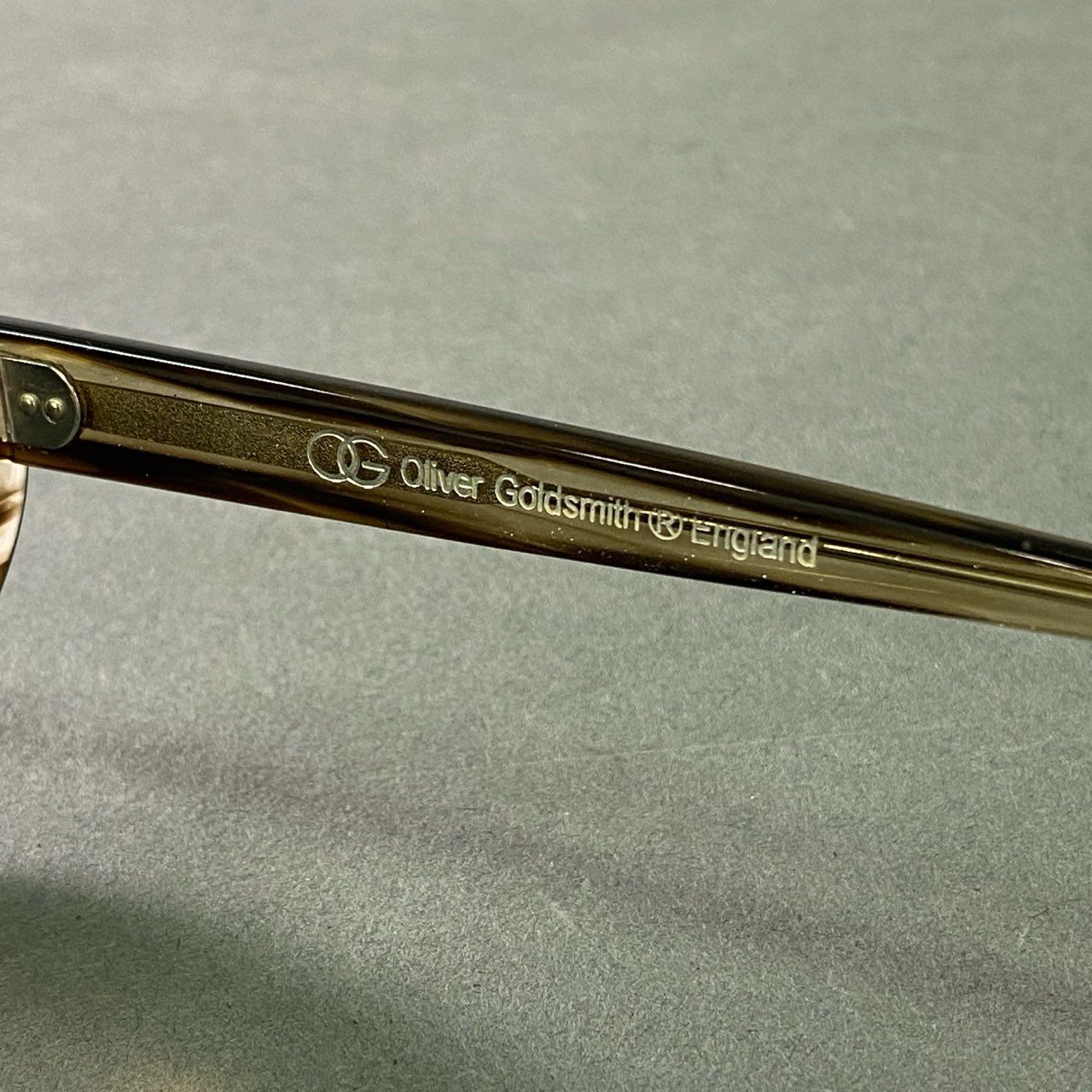 b12 Oliver Goldsmith オリバー ゴールドスミス BUDE Night Sky サングラス 52□18 クリア ブラック Y2K Vintage ヴィンテージ 眼鏡 アイウェア 日本製 ケース付き