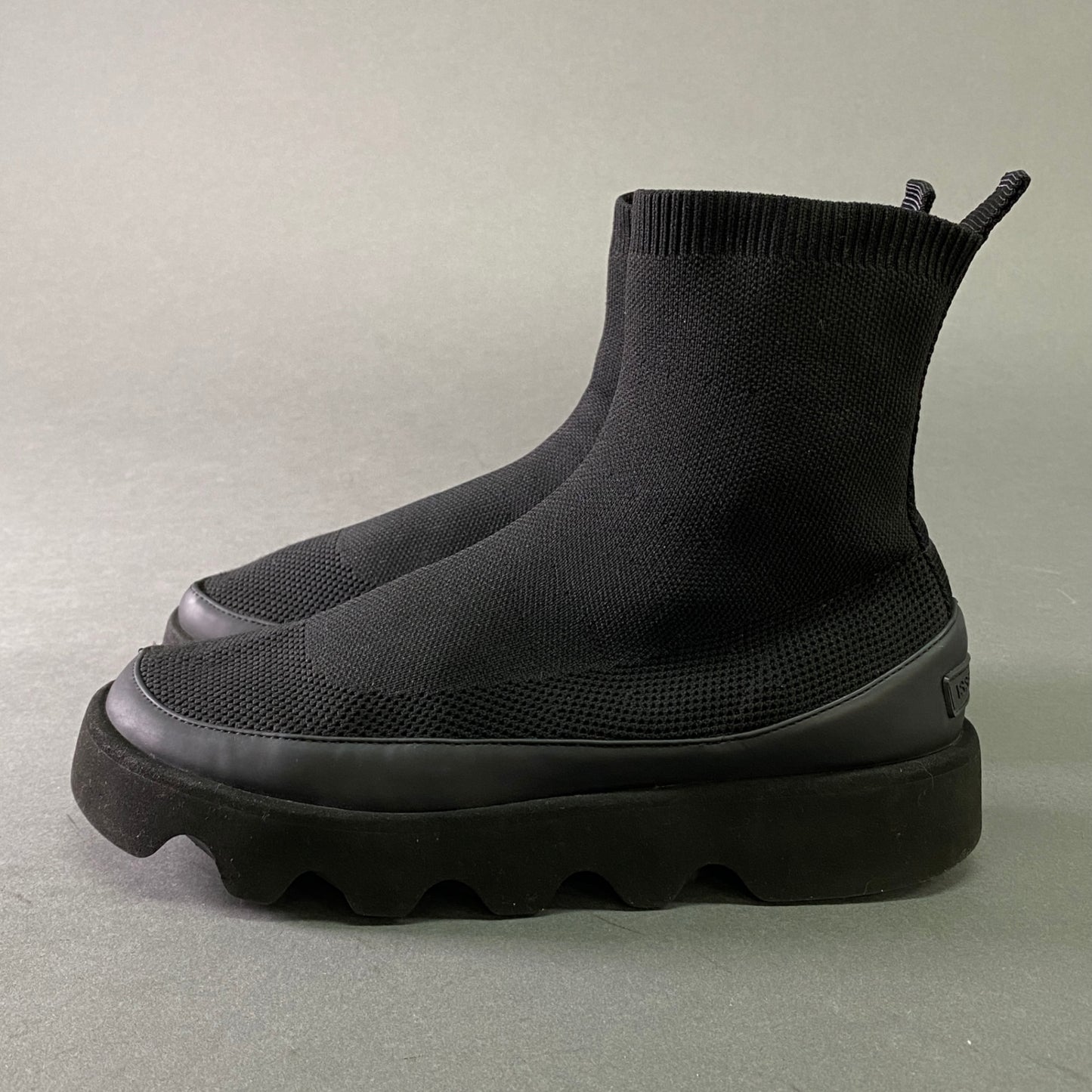 3l25 ISSEY MIYAKE イッセイミヤケ × UNITED NUDE ユナイテッドヌード BOUNCE FIT ソックススニーカー ブーツ 38 24~25cm ブラック シューズ