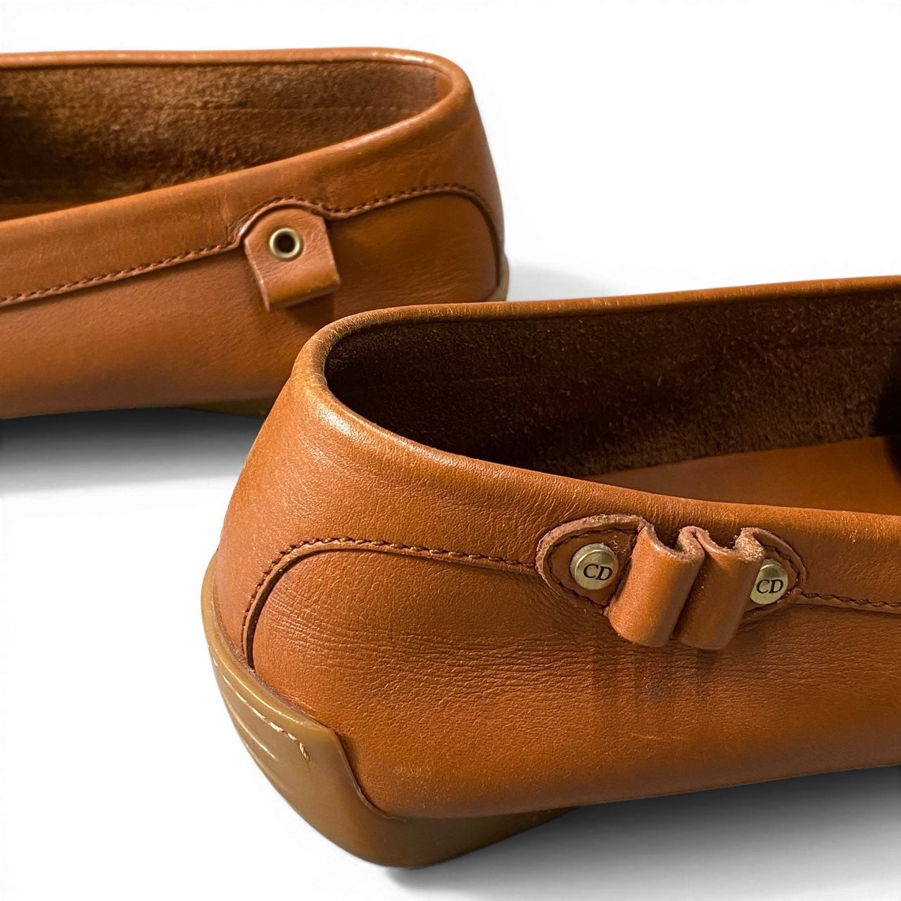 Christian Dior クリスチャンディオール ストリートシック トロッター ローファー サイズ38 ブラウン レディースk02i