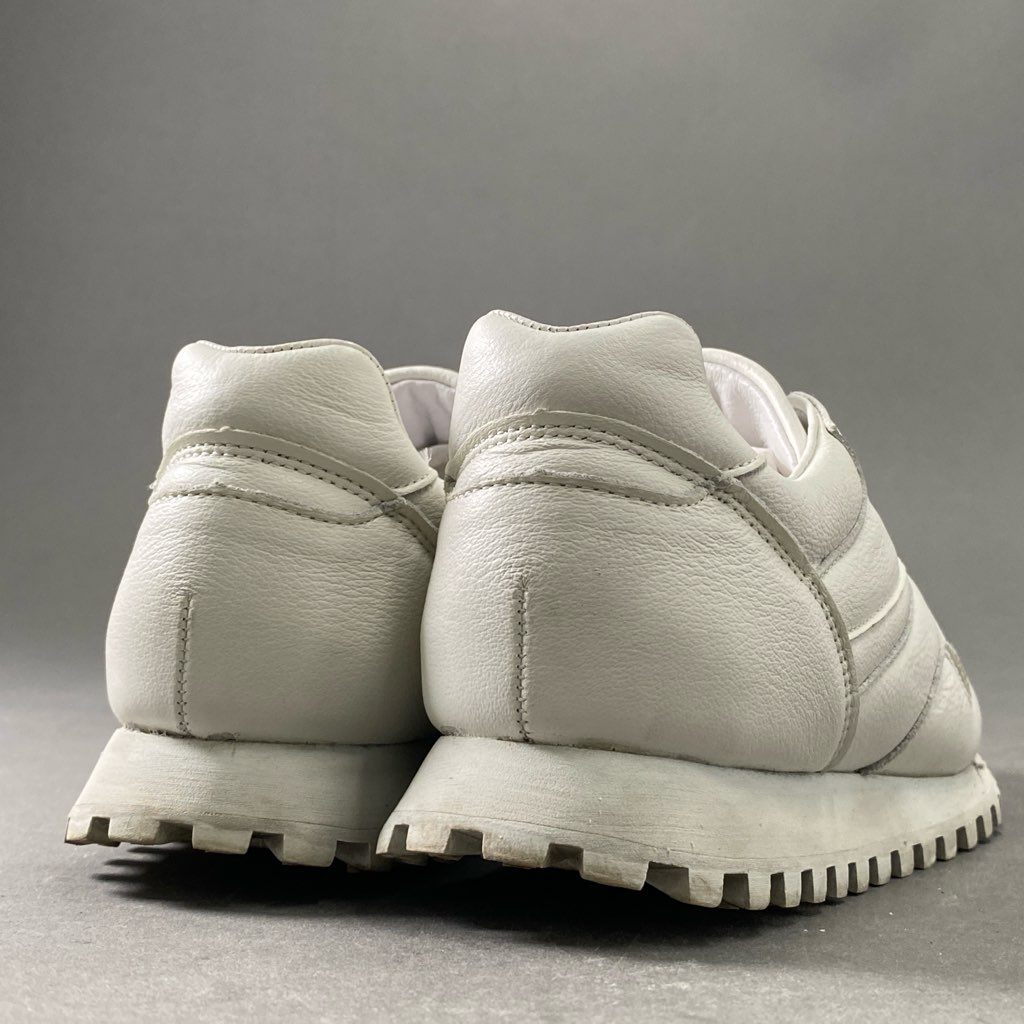 7f13 定価¥35,200 ZDA ゼットディーエー MARATHON マラソンタイプ スニーカー 41 オールホワイト イタリアンレザー Leather シューズ