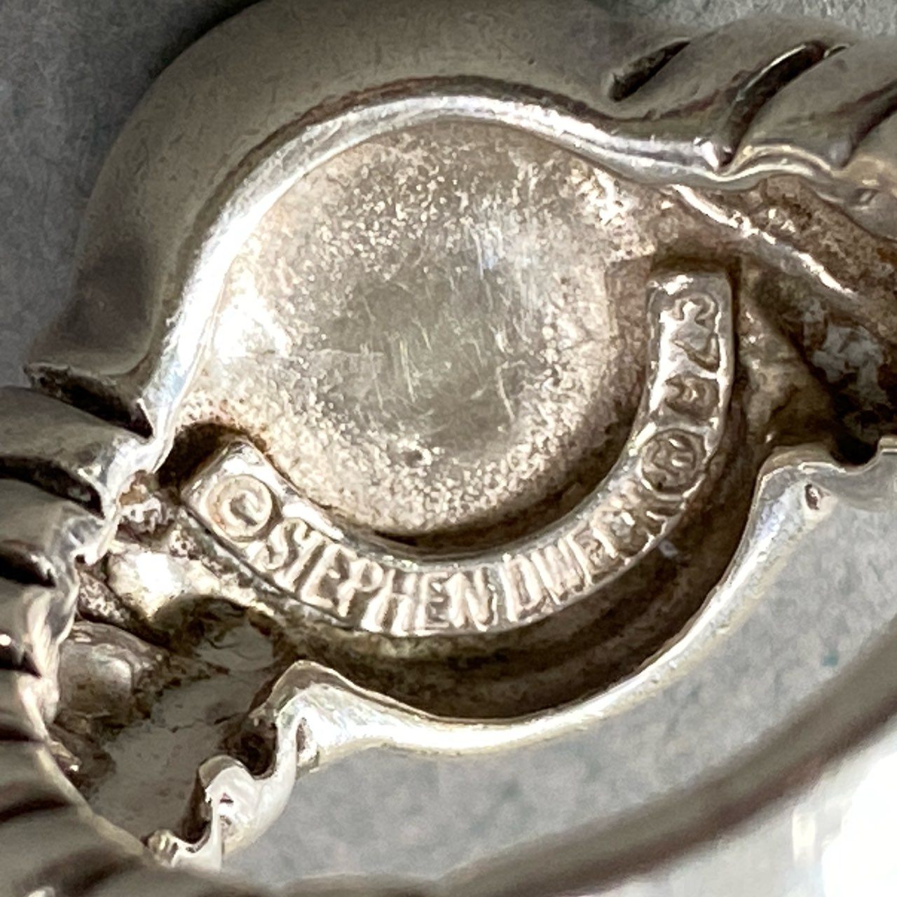 d20 Stephen Dweck スティーブン デュエック 925 カメオリング Cameo Ring 14号 シルバー 925 Silver アクセサリーt18r