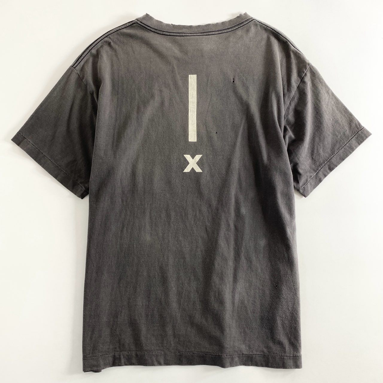 57e11 SAINT MICHAEL セントマイケル シャーマーアカデミー SA SS TEE SAINT ROOM ショートスリーブTシャツ カットソー 半袖 ヴィンテージ加工 SM-A22-0000-056 Lサイズ ブラック コットン