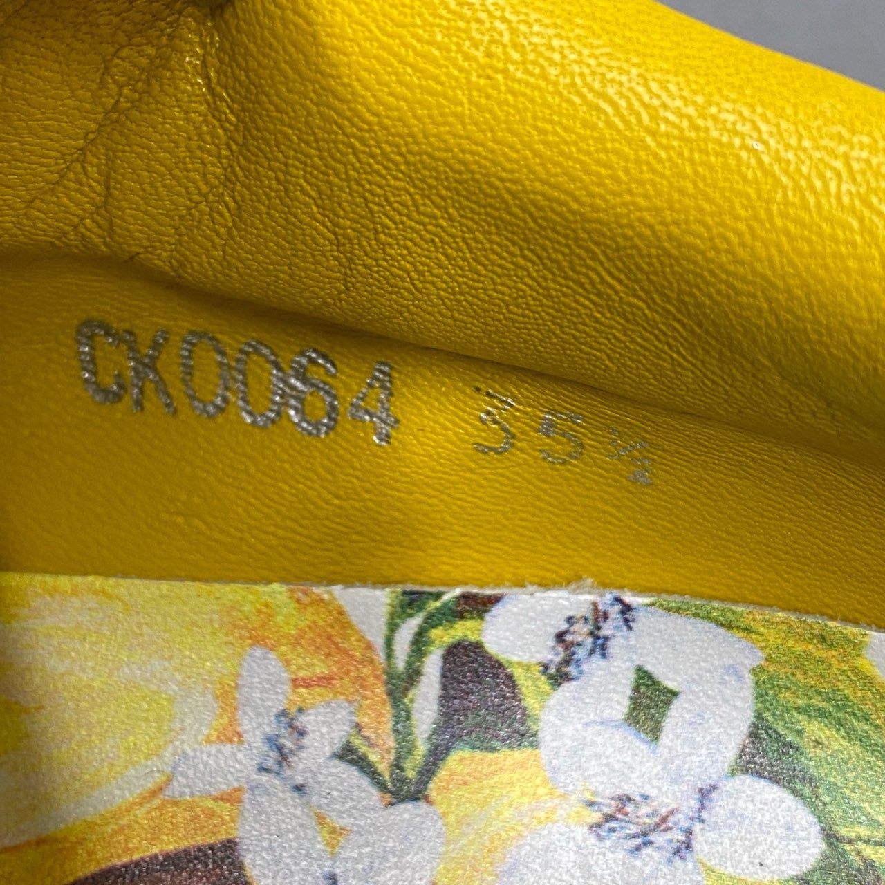 2i27 DOLCE&GABBANA ドルチェアンドガッバーナ レモン柄 ローカットスニーカー シューズ イタリア製 35 1/2 ホワイト イエロー レザー