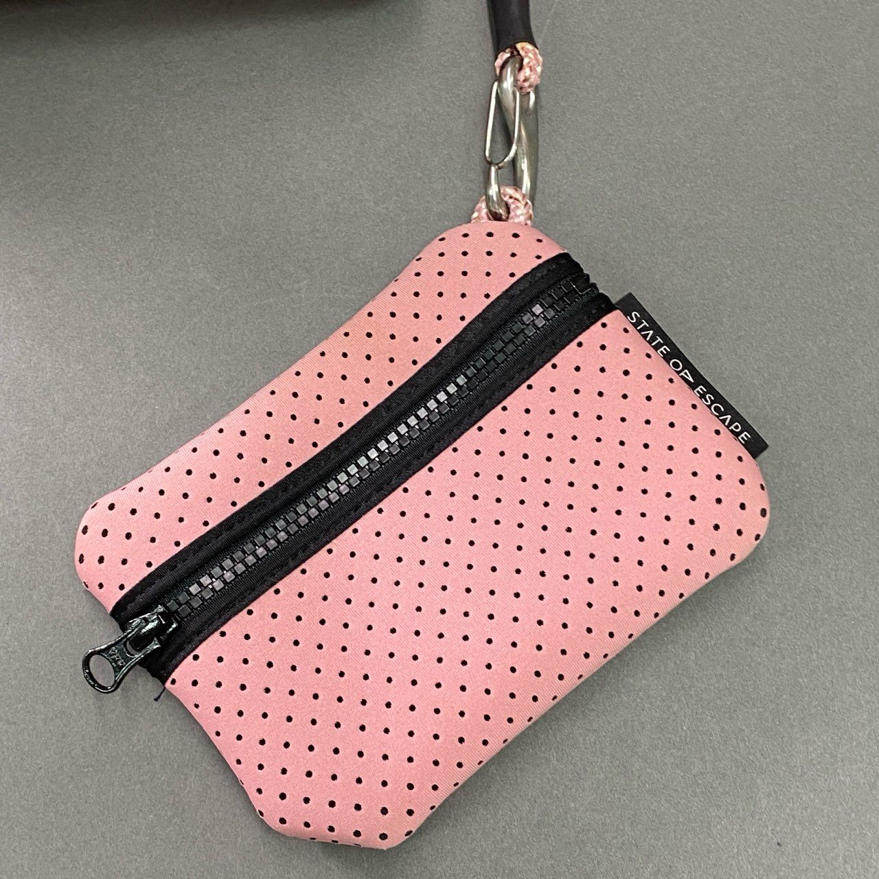 Fc6 《美品》 STATE OF ESDAPE ステイトオブエスケープ ポーチ付き トートバッグ ピンクミスト CARRYALL キャリーオール カバン
