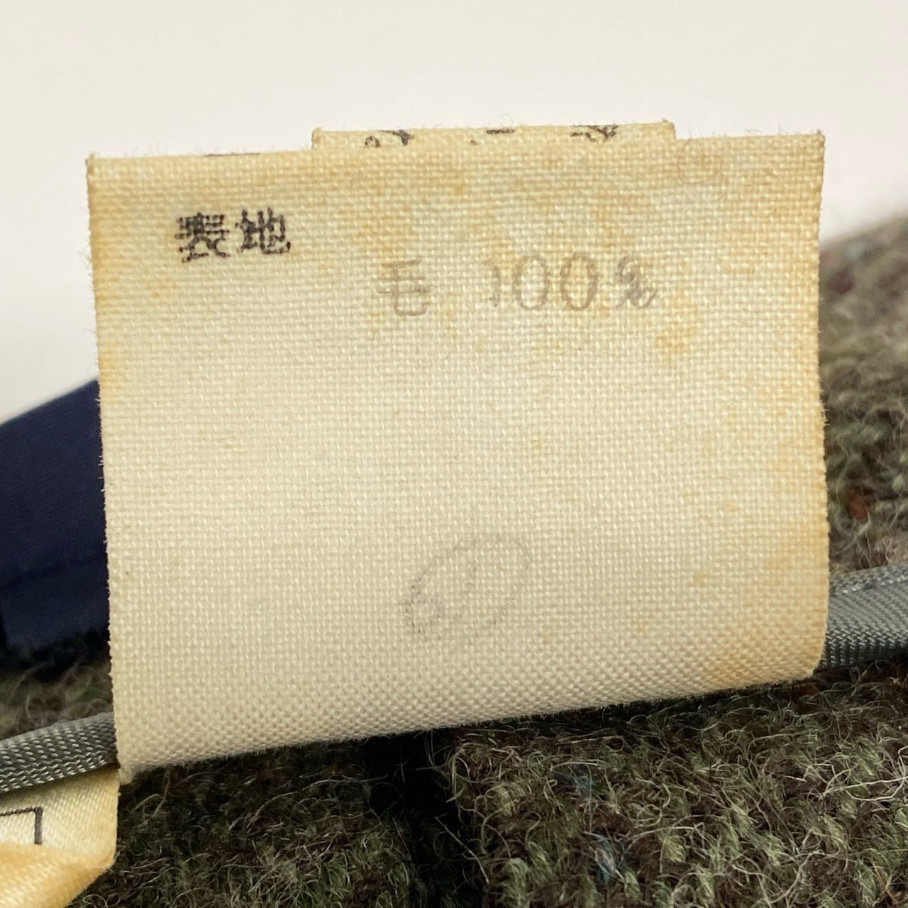 61g23 Ralph Lauren ラルフローレン 90s VINTAGE プリーツスカート ボトムス ヘリンボーン ヴィンテージ 11 カーキ ウール レディース