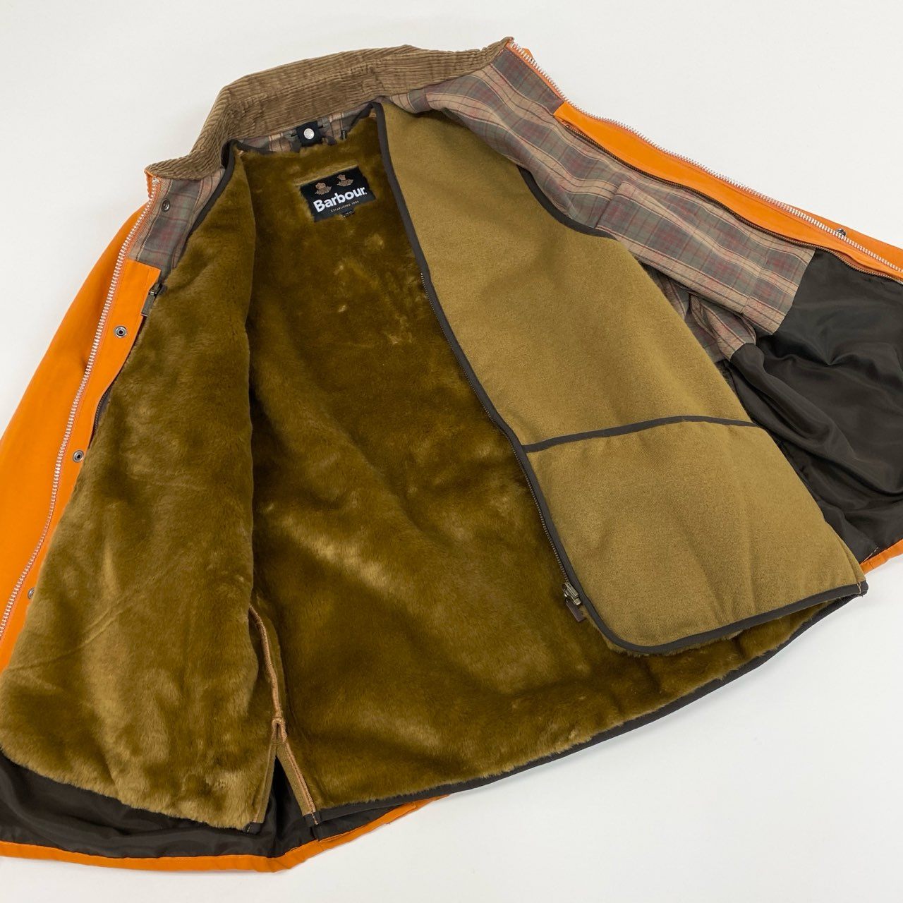 45l13 《極美品》 Babour バブアー × NOAH ノア 60/40 BEDALE ライナーベスト付き ジャケット カバーオール 22-020-122-0002 サイズ42/XL オレンジ メンズ 男性用