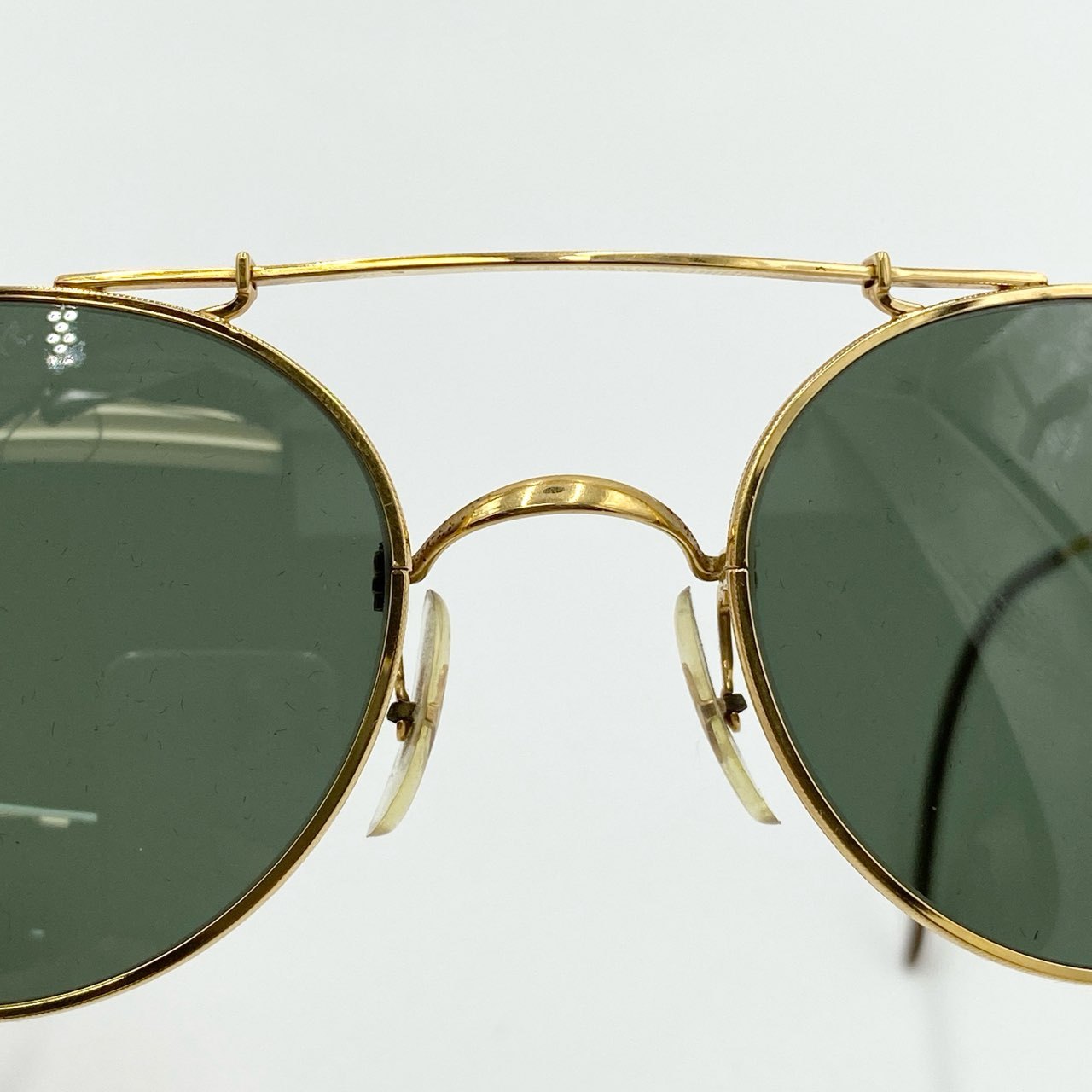 i4 《極美品》 Ray-Ban レイバン B&L ボシュロム サングラス ゴールド ブラック DECO METAL デコメタル アイウェア ケース付きk02i