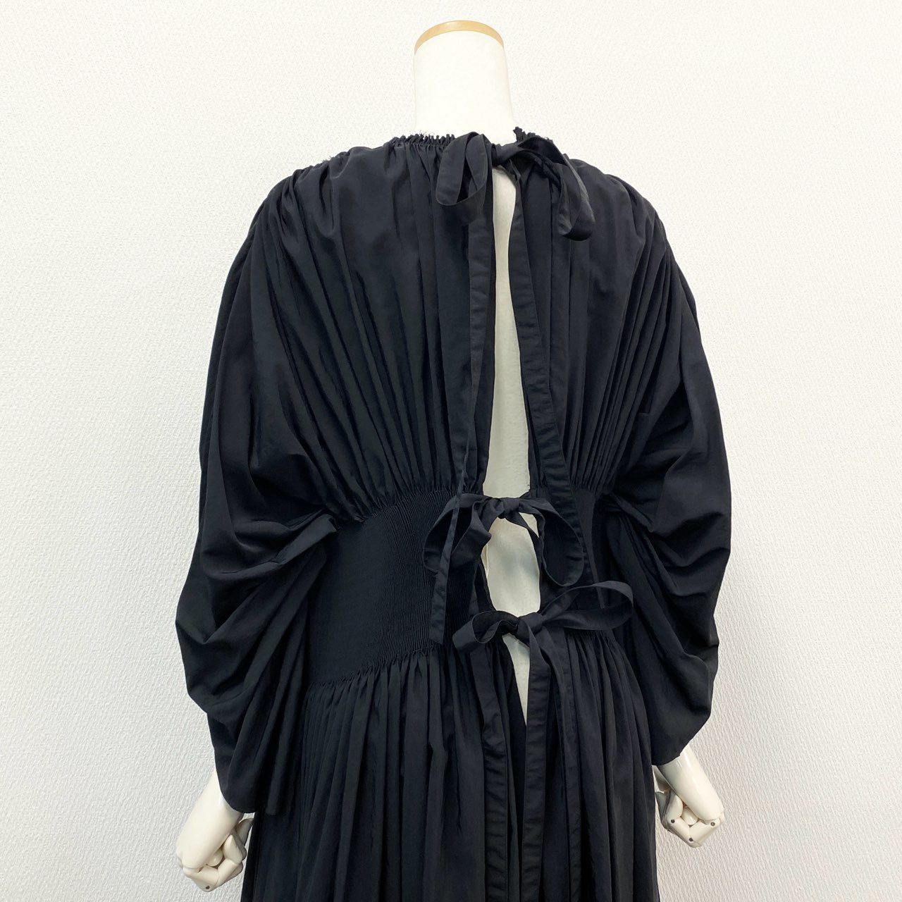 72a14 《未使用》定価¥170,000 RENATA BRENHA レナータブレタ VISITFOR取扱 BANDONENON DRESS バックオープンドレス S ブラック ワンピース 英国製 タグ付き