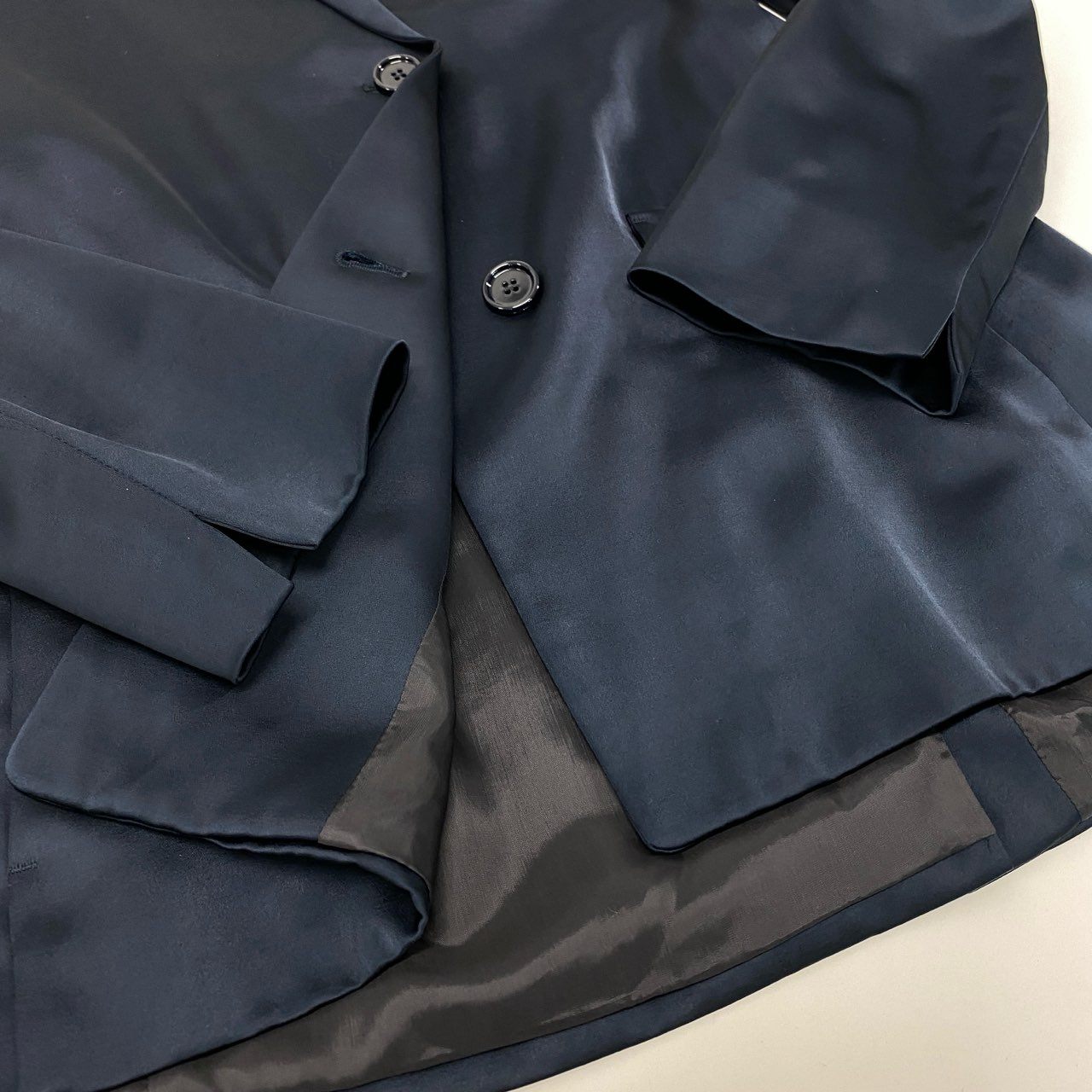 72j15 ’S MaxMara エスマックスマーラ テーラードジャケット ジャケット フォーマル 40サイズ ネイビー レディースu02t