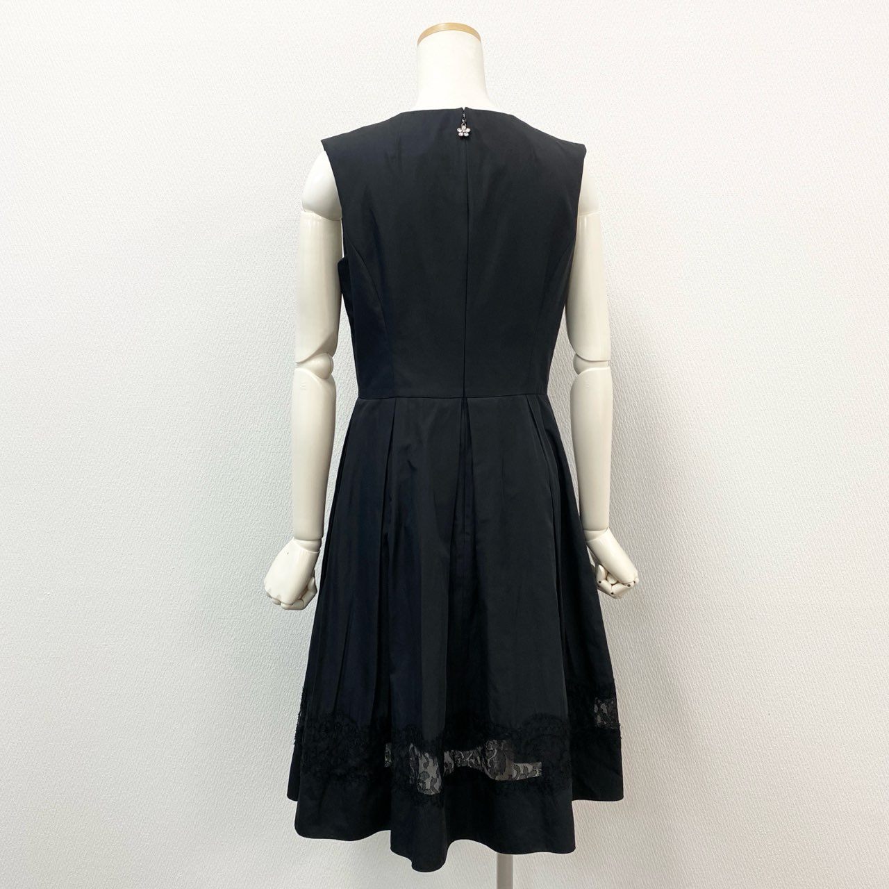 60f20 Rene basic ルネ ベーシック Dress Emma ドレス エマ ワンピース 5416130 38 ブラック ノースリーブ レース 日本製