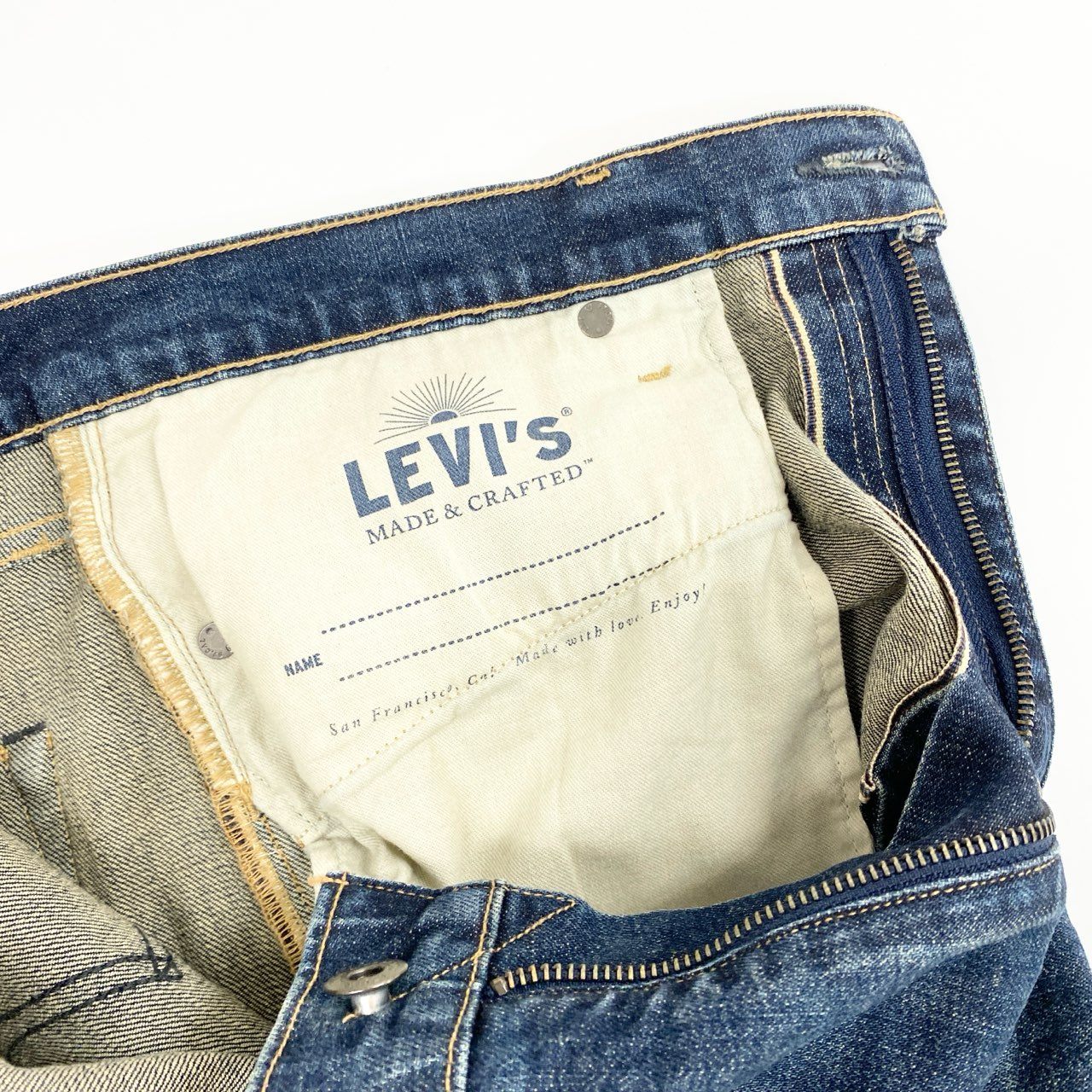 26i30-1《美品》LEVI'S MADE&CRAFTED リーバイス メイド&クラフテッド デニムパンツ ジーンズ 511 赤耳 日本製 56497-0041 W38 L32 インディゴ メンズo07t