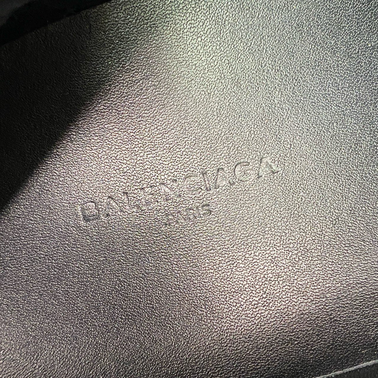 3a27 BALENCIAGA バレンシアガ ARENA アリーナ ハイカットスニーカー シューズ レザー 412381 42 ブラック 本革