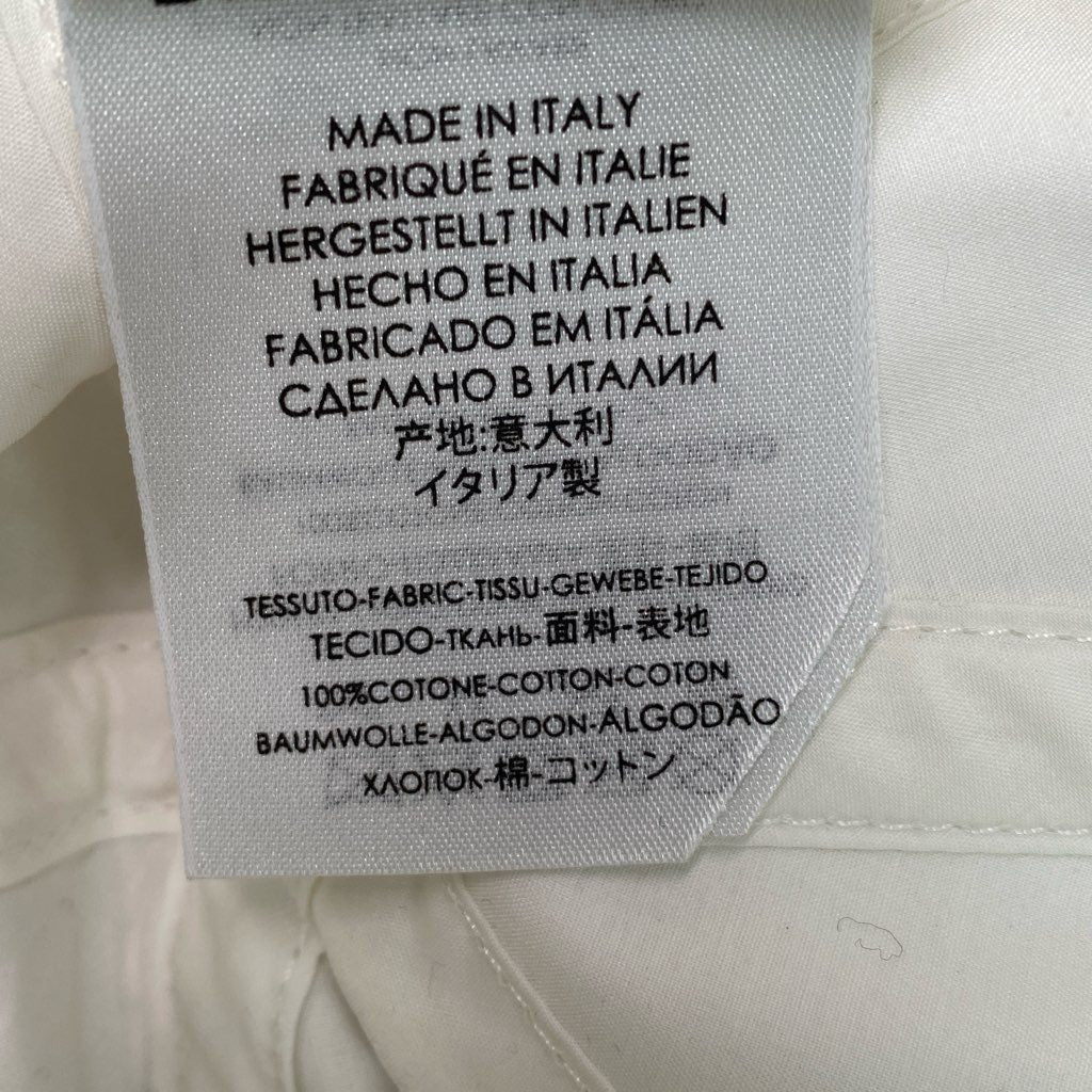 6d5 BALENCIAGA バレンシアガ ブランドロゴキャップ ベースボールキャップ コットンキャップ カジュアル イタリア製 L 58cm ホワイト コットン100%