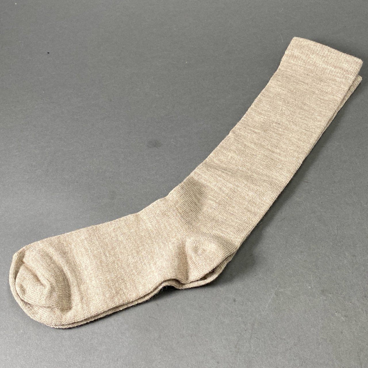8f12 【未使用保管品】 定価¥31,900 LAUREN MANOOGIAN ローレンマヌーギアン TALL SOCK 3P SET トールソックス OS グレー ベージュ ブラウン ペルーニット 靴下