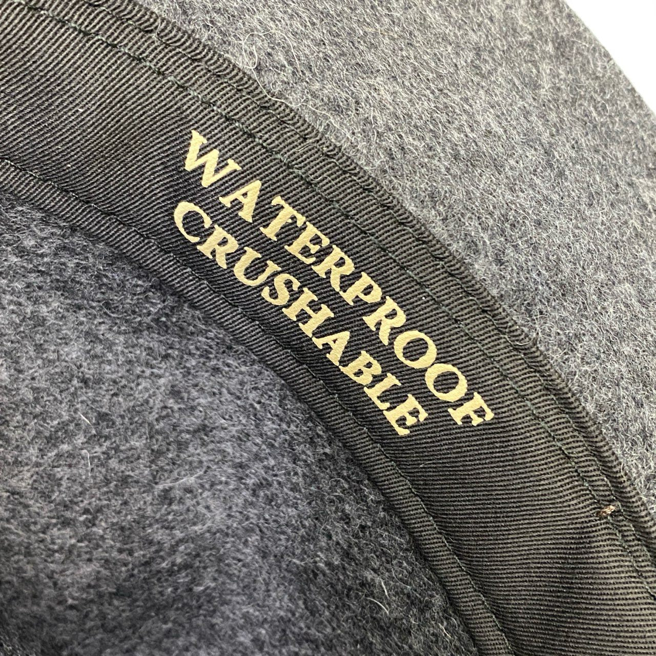 j16《極美品》WEEKEND MaxMara ウィークエンド マックスマーラ ウールハット ヘッドウェア 中折れハット 帽子 55760222 57㎝ グレー レディース