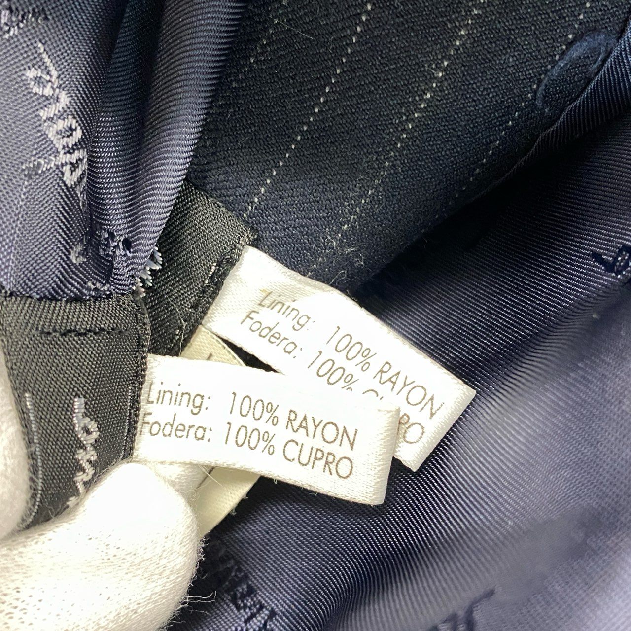 85b10 【美品】Salvatore Ferragamo サルヴァトーレフェラガモ スカートスーツセットアップ ジャケット スカート ストライプ 40サイズ ネイビー ウール100% レディース 女性用u02t