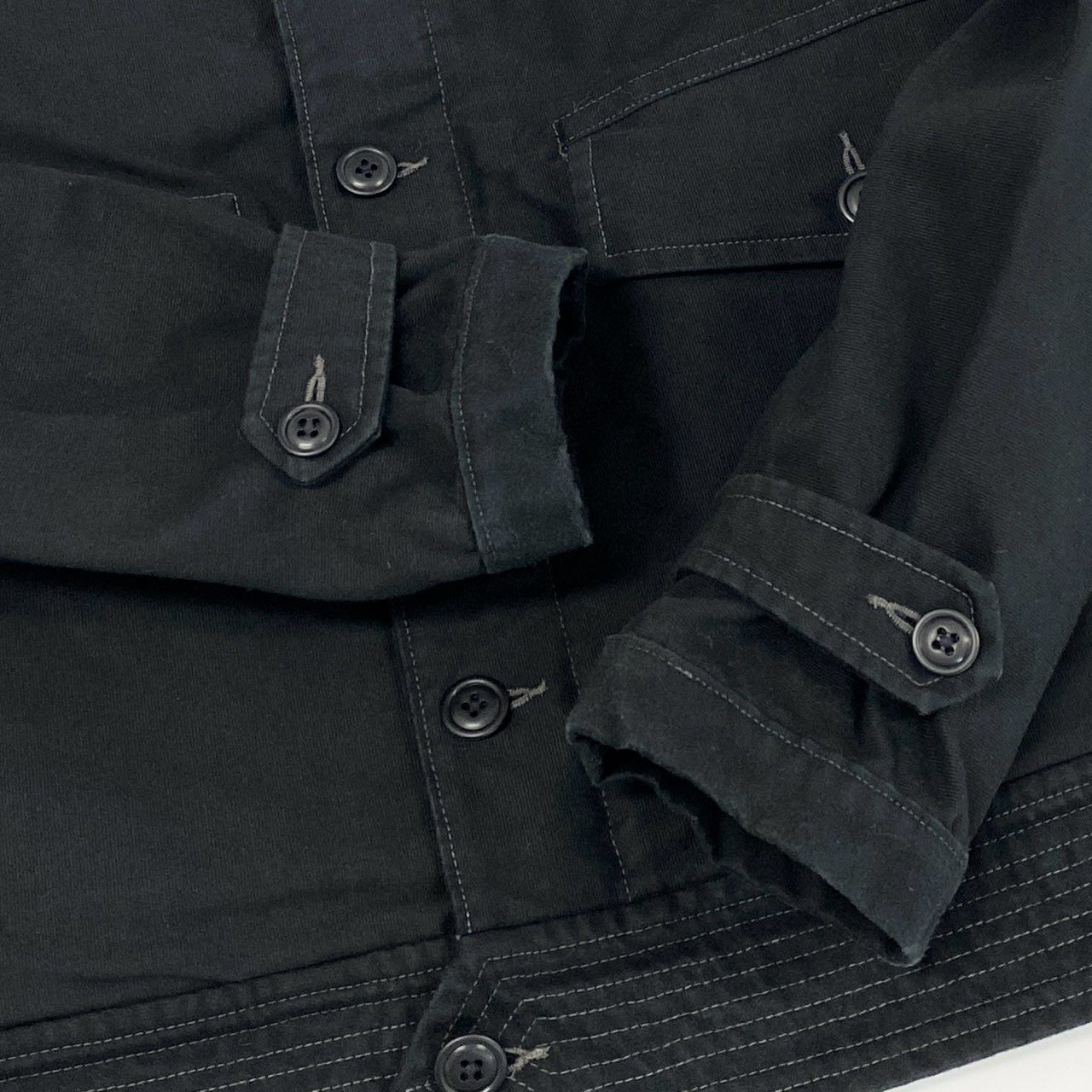 59e7 DOUBLE RL ダブルアールエル RRL ラルフローレン シアリングジャケット デッキジャケット サイズM ブラック メンズ 男性用 アウター
