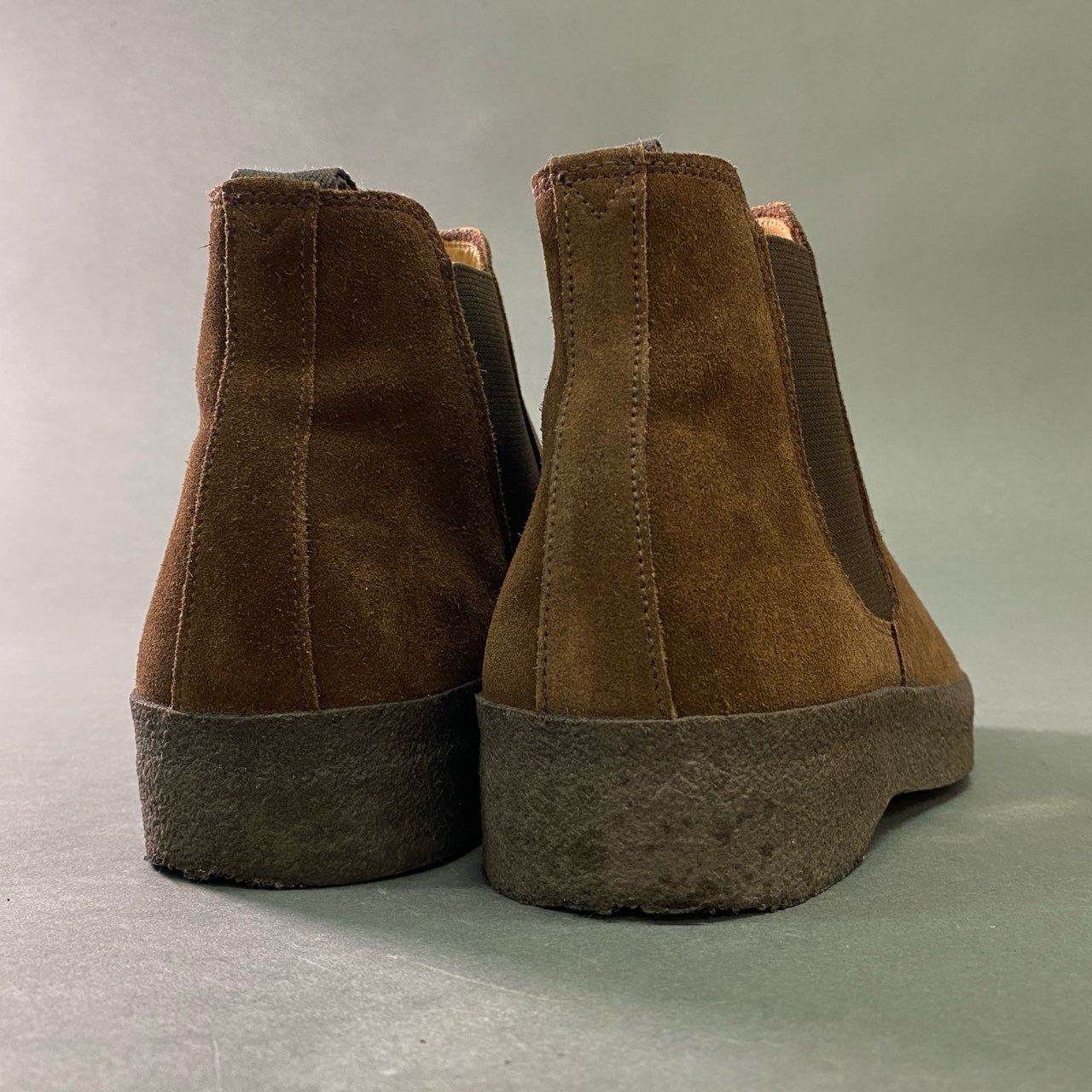2b27 SANDERS サンダース ADAM CHELSEA BOOT チェルシー サイドゴアブーツ スエードレザー 6 1/2 ブラウン 本革