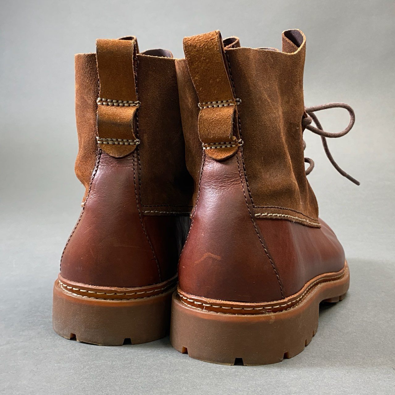 1h1 Clarks クラークス Trace Dusk レースアップ ワークブーツ デザートブーツ シューズ ブラウン レザー スウェード メンズt18r