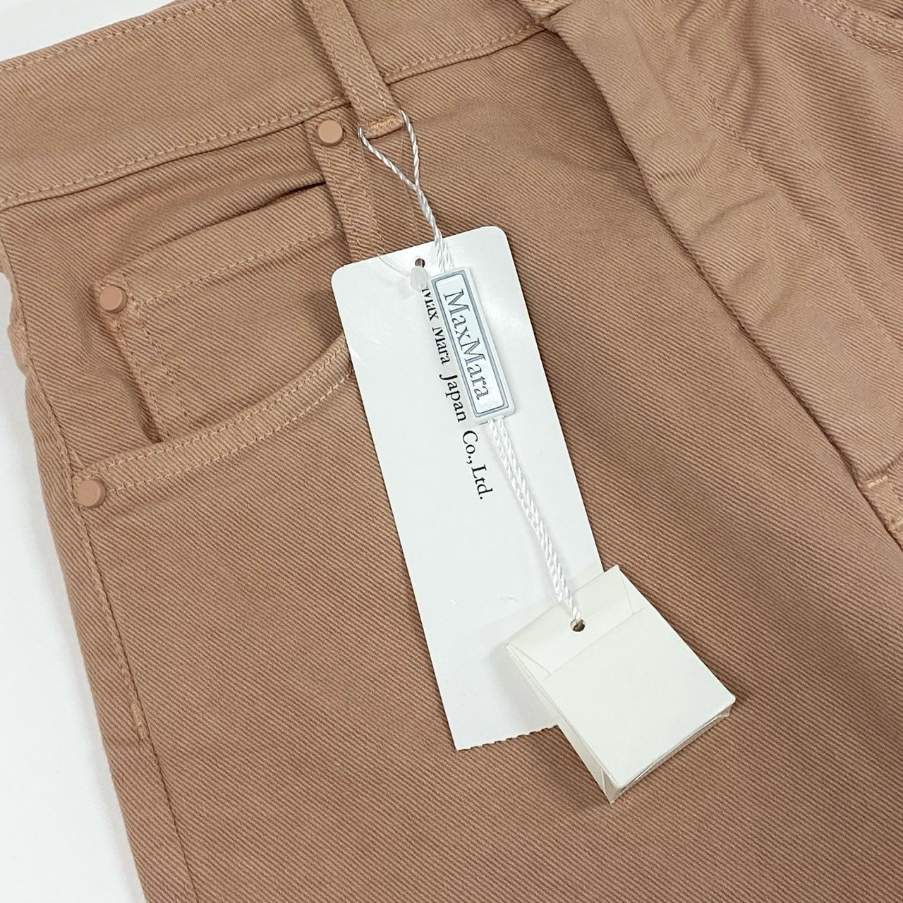 76a14 《未使用》定価¥77,000 Max Mara マックスマーラ ストレッチブル クロップドジーンズ 23113601396 34 ピンク デニムパンツ タグ付き