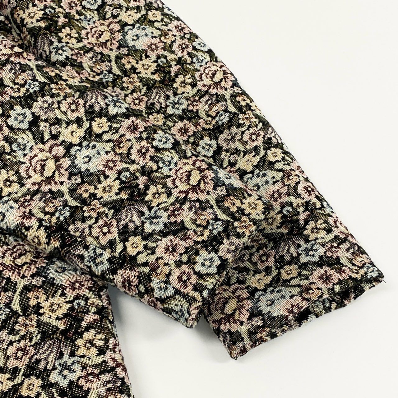 51f2 【美品】 RED VALENTINO レッドヴァレンティノ ゴブラン織り 花柄コート 薄手コート ラメジャガード サイズ42 マルチカラー レディース