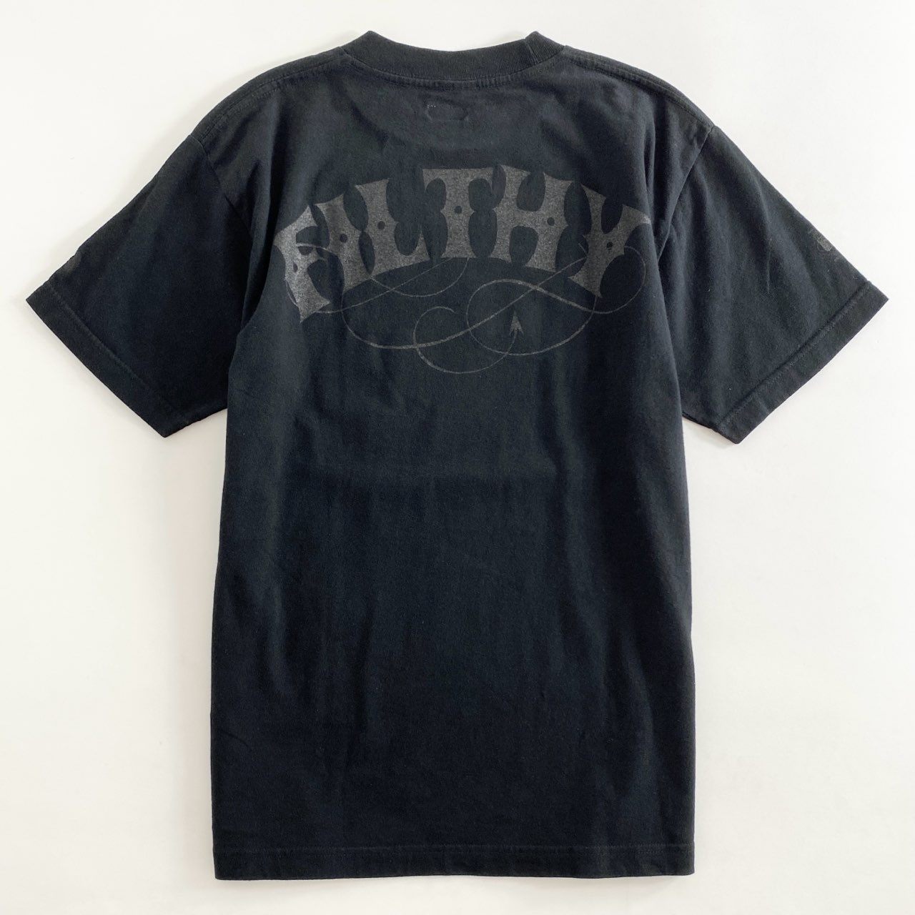 59g26 RATS ラッツ クルーネック Tシャツ 半袖カットソー ショートスリーブ ロゴプリント トップス ブラック