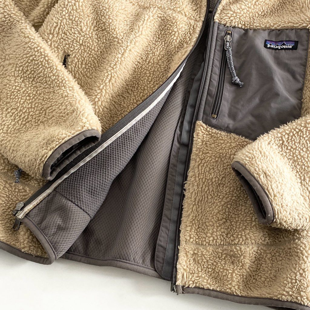 83h27 patagonia パタゴニア Classic Retro-X Jacket クラシックレトロ フリースジャケット ボアブルゾン 23055 サイズS ベージュ ポリエステル100% メンズ アウトドア