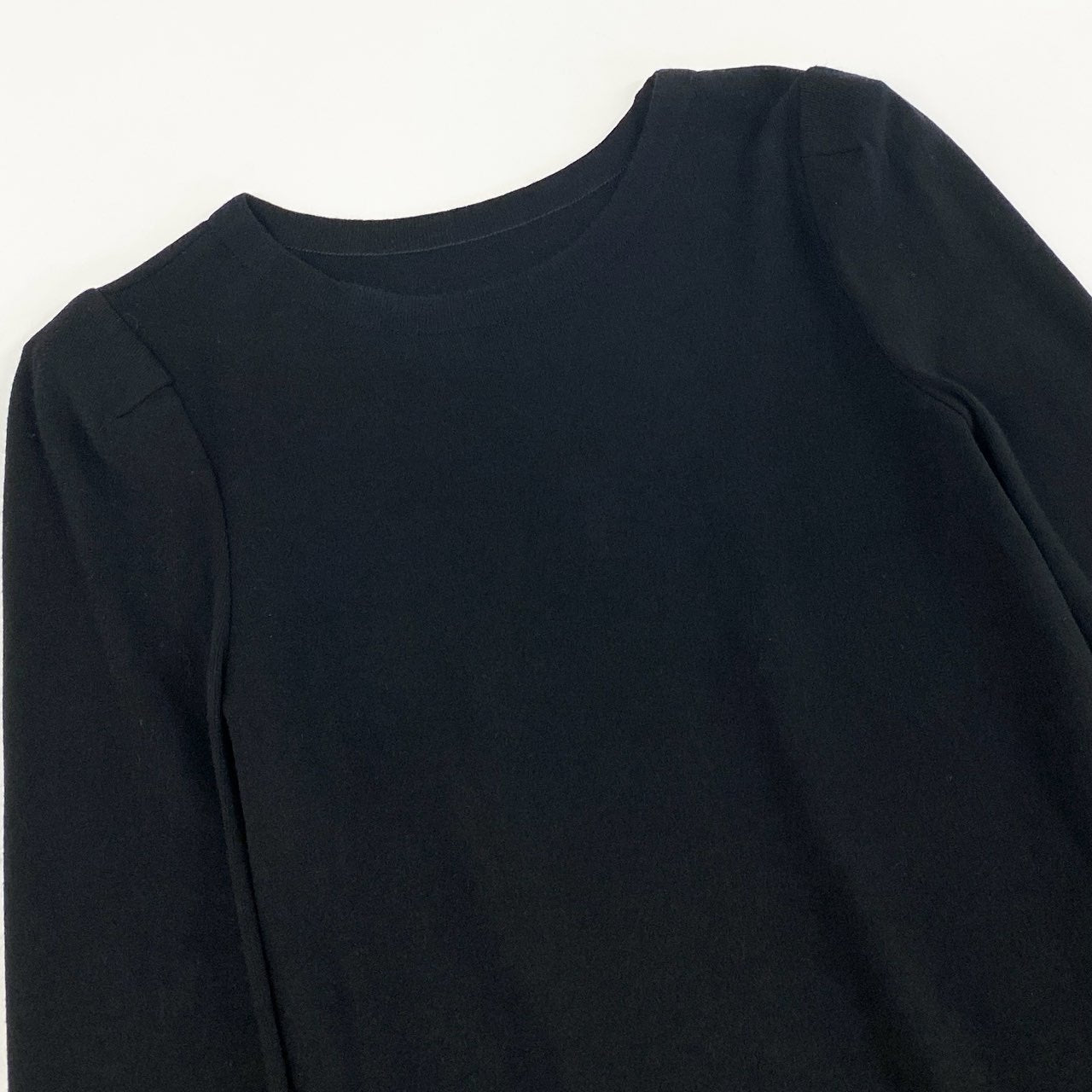 36d7 《新品タグ付き》 FOXEY NEW YORK フォクシーニューヨーク スリムセーター ニット カットソー トップス 33509 サイズ38 ブラック レディース 日本製