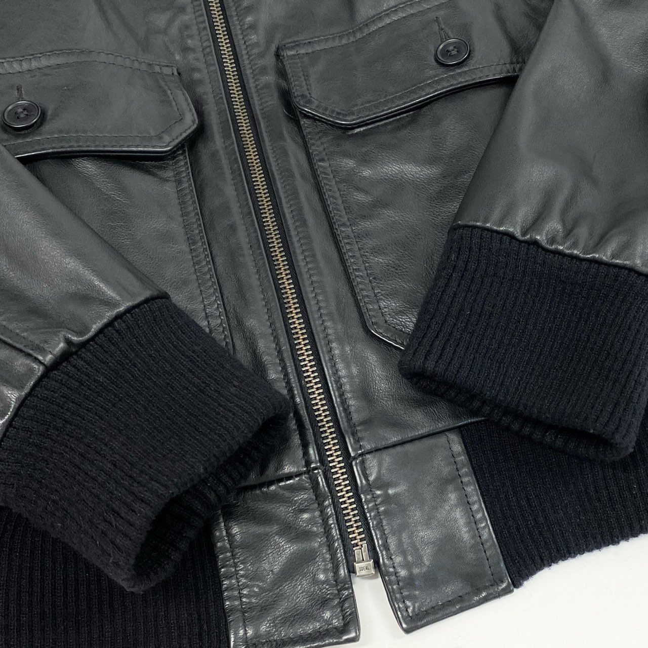 8h4 SUPREME x SCHOTT シュプリーム ショット 12SS Leather A-2 Flight Jacket フライトジャケット 裏地花柄 USA製 S ブラック 本革 レザー メンズ