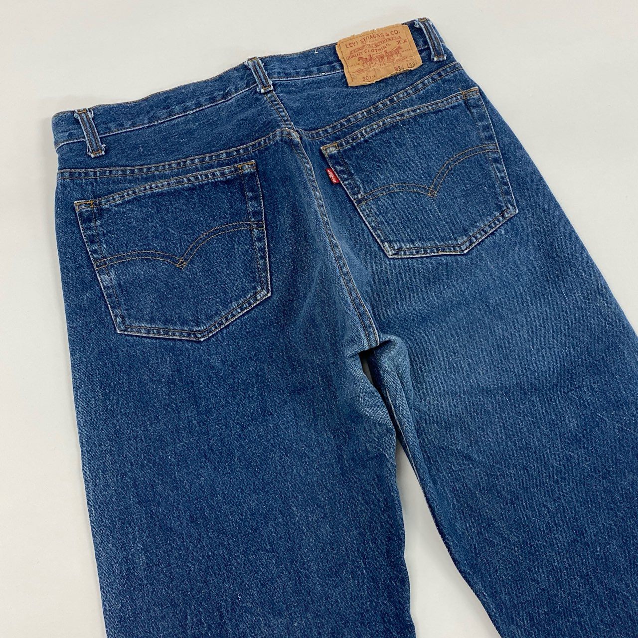 34d4 80's Levi's リーバイス ボタン裏555 バレンシア工場 VINTAGE ヴィンテージ 88年製 501xx デニムパンツ ジーンズ ストレート ボトムス w34 L33 インディゴ