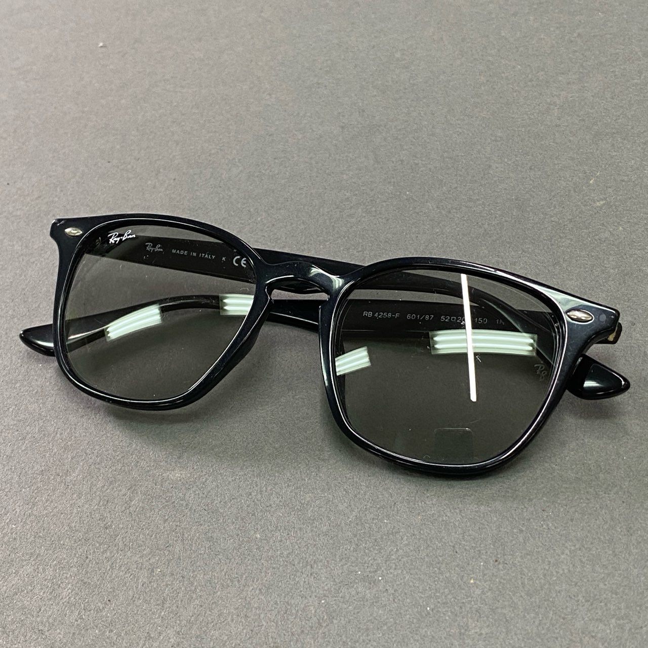 c21 Ray-Ban レイバン ウェリントン サングラス RB4258 クリアブラック アイウェア メガネ 眼鏡