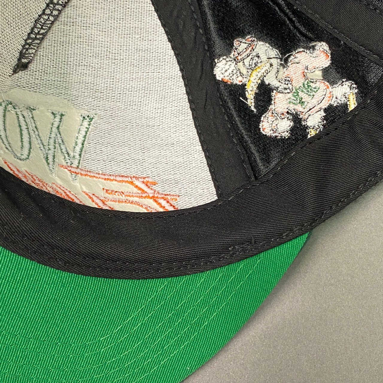 l20 1 Supreme シュプリーム 初期 World Famous 5Panel Cap パネルキャップ グリーン Vintage ビンテージ ヘリンボーン NY スナップバック