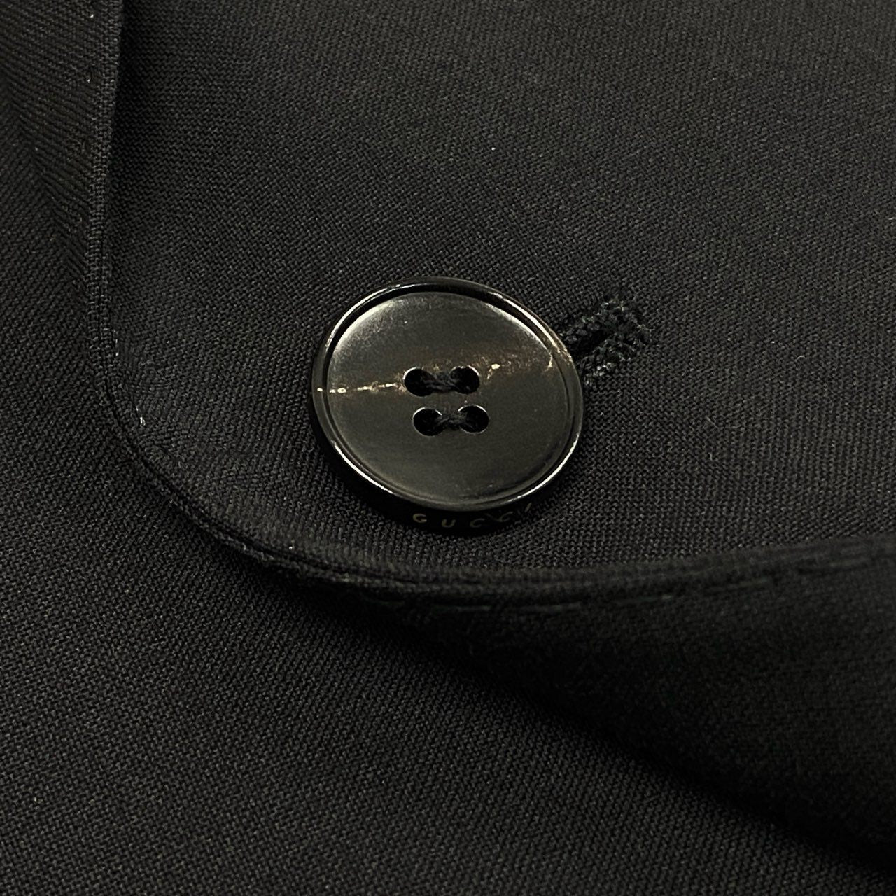 40a24 《美品》 GUCCI グッチ インターロッキングG フォーマル スーツ セットアップ 75907G 46 ブラック ビジネス セレモニー イタリア製