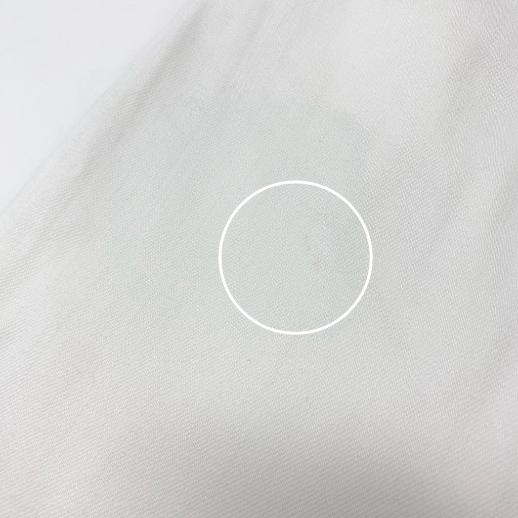 40l25 LOUIS VUITON ルイヴィトン コットンデニムパンツ LVロゴ刺繍 ストレートパンツ ボトム 44サイズ ホワイト コットン100% メンズu02t