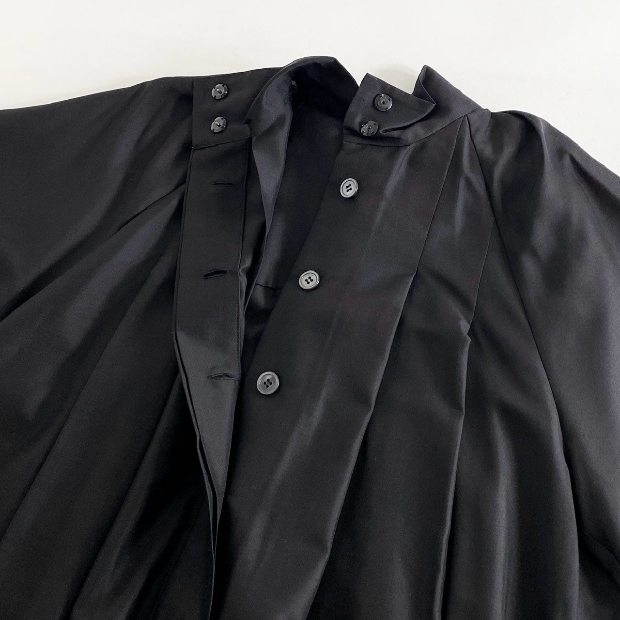 60i11 《未使用保管品》 定価¥74,800 ADORE アドーア シアーシルク ビックボウタイブラウス 531-2210701 38 ブラック SILK 100% 日本製