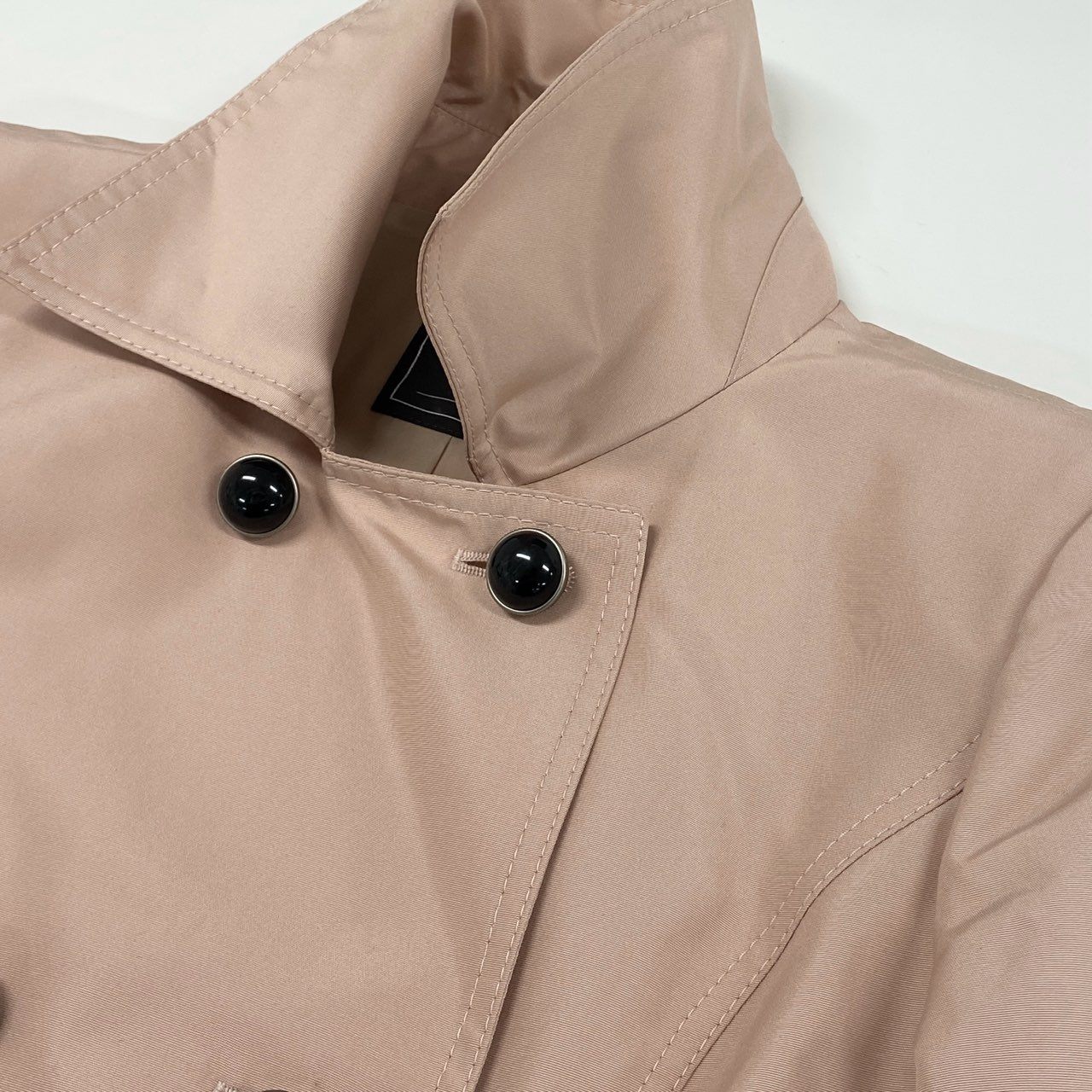 61g23 《美品》 FOXEY フォクシー シルクトレンチコート 29727 38 ピンク Silk Trench Coat スプリングコート