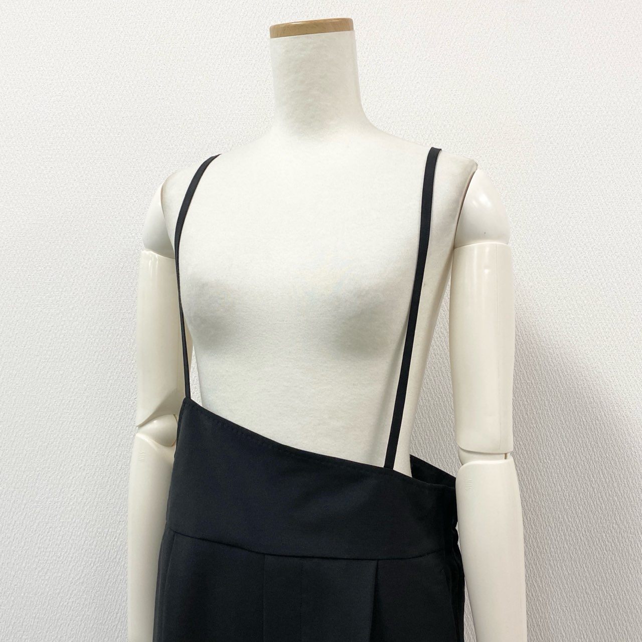 45b27 《美品》 Drawer ドゥロワー サロペット パンツ ボトムス 6514-236-1302 サイズ34 ブラック レディース 日本製 ユナイテッドアローズ