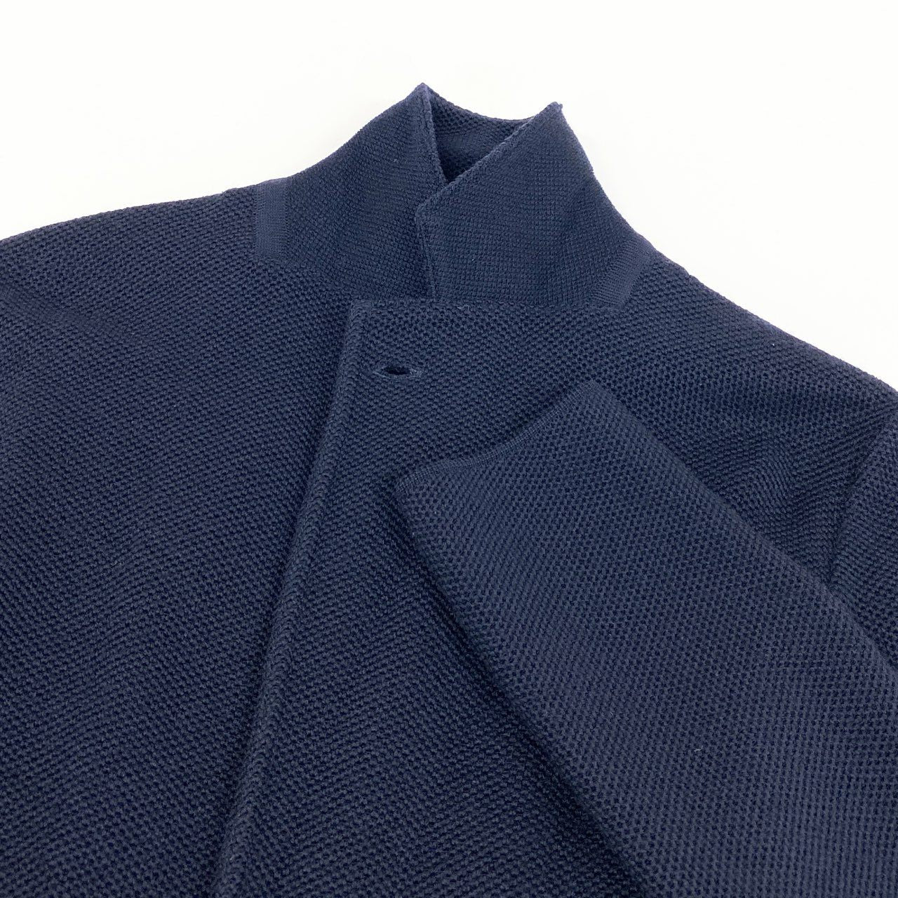 59e9 【イタリア製】LARDINI ラルディーニ タイトシルエット 2釦 ニットジャケット テーラードジャケット サイズXS ネイビー メンズ 男性用