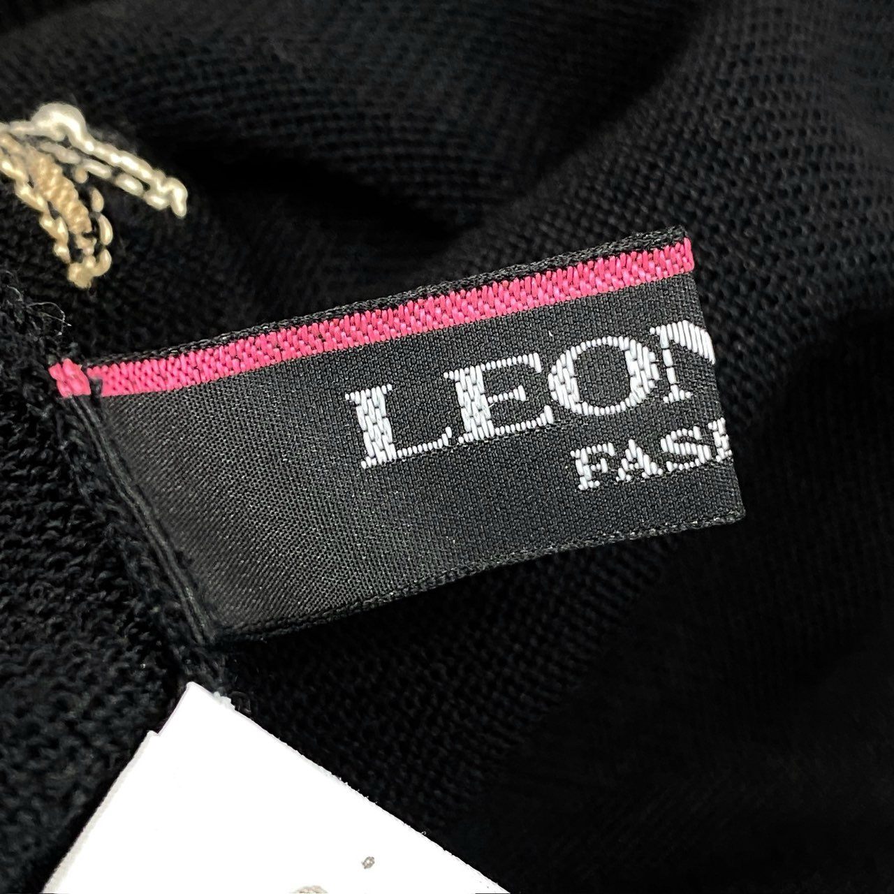 71f27 LEONARD レオナール ロングカーディガン ニットカーディガン トップス ラインストーン 花柄 03577729 サイズ42 ブラック レディース
