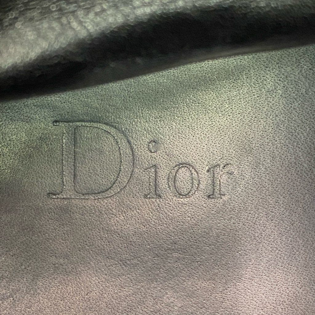 2e10 DIOR HOMME ディオールオム クリスチャンディオール レザーブーツ ショートブーツ サイドジップ サイズ40 ブラック レザー メンズ 革靴 イタリア製