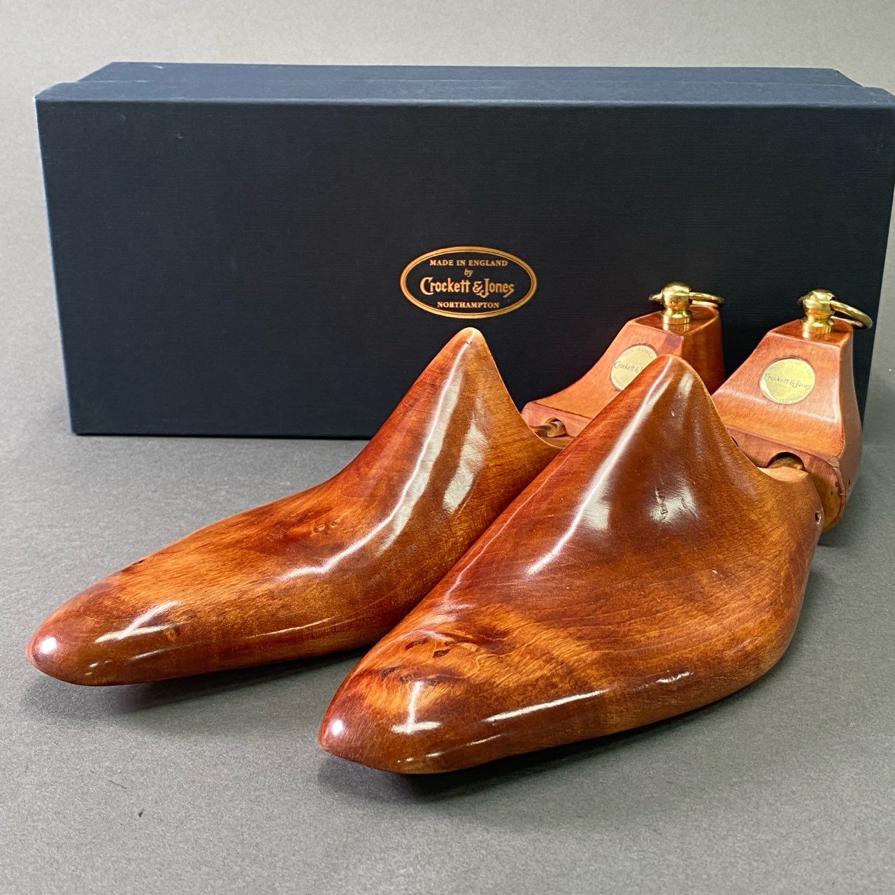 1e30 CROCKETT&JONES クロケットアンドジョーンズ 純正 ウッド シューツリー 9905 9 ブラウン 木製 SHOE TREE シューズキーパー ビジネス 箱付き