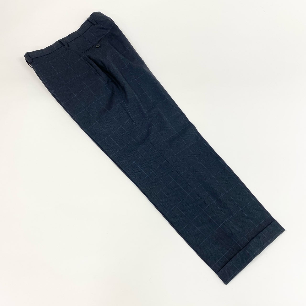 79j9 《美品》Brooks Brothers ブルックスブラザーズ スーツセットアップ 3釦スーツ ビジネス フォーマル テーラード スラックス 38サイズ ネイビー ブルー メンズo07t